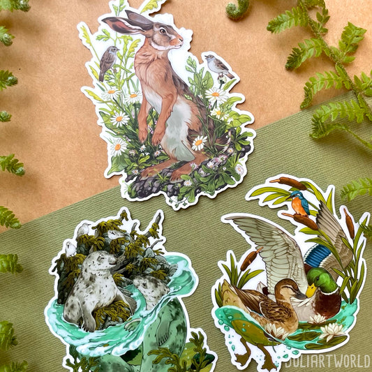 STICKER - OF SEA AND FIELDS (US)