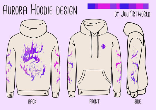 HOODIE - AURORA FOX ALT DESIGN