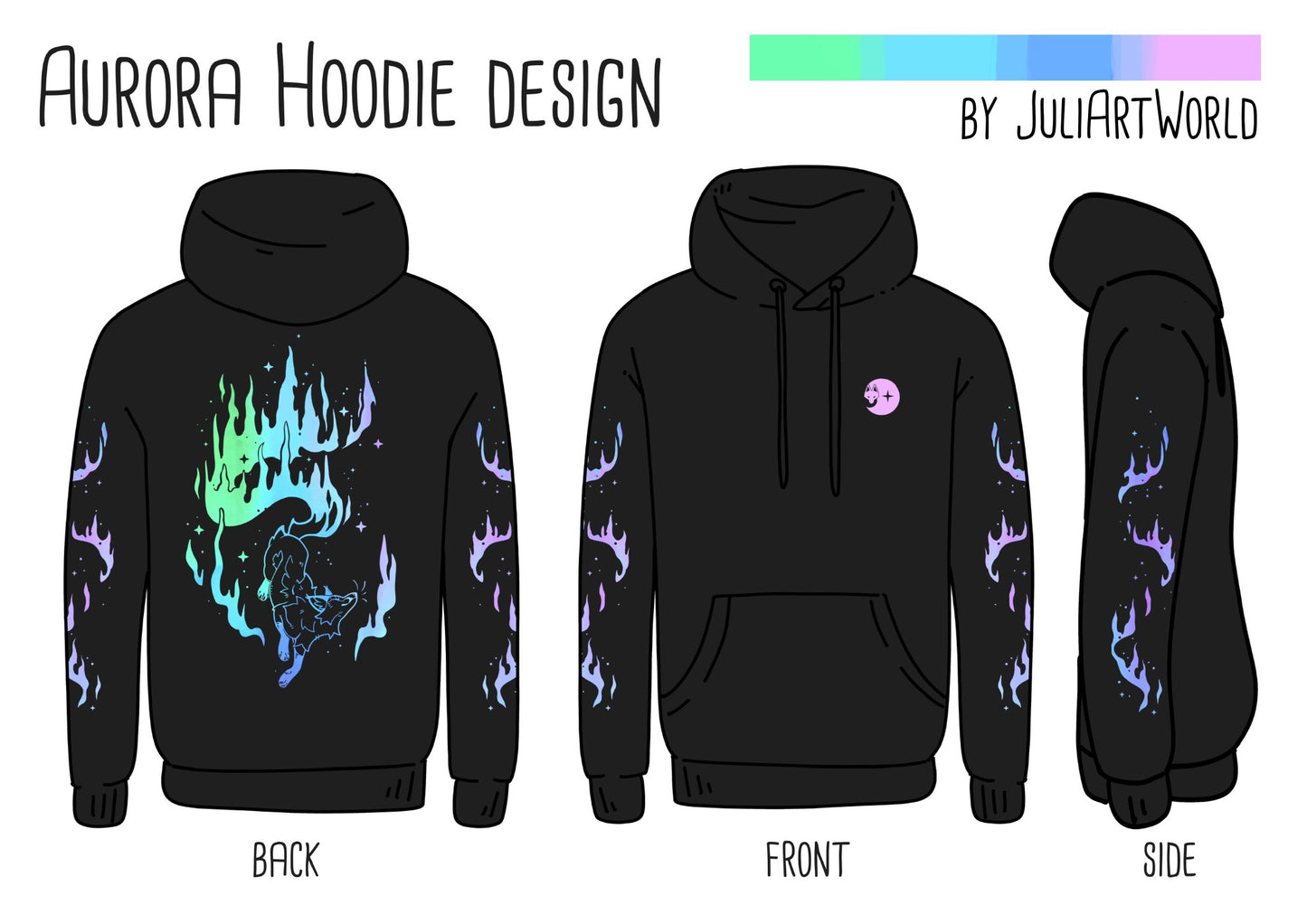 HOODIE - AURORA FOX