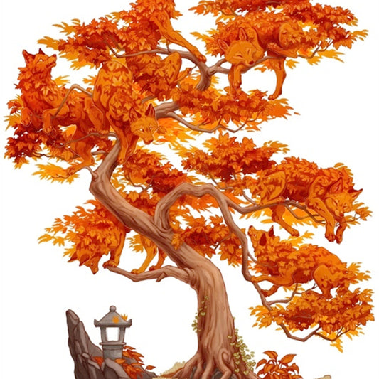 PRINT - AUTUMN FOXES