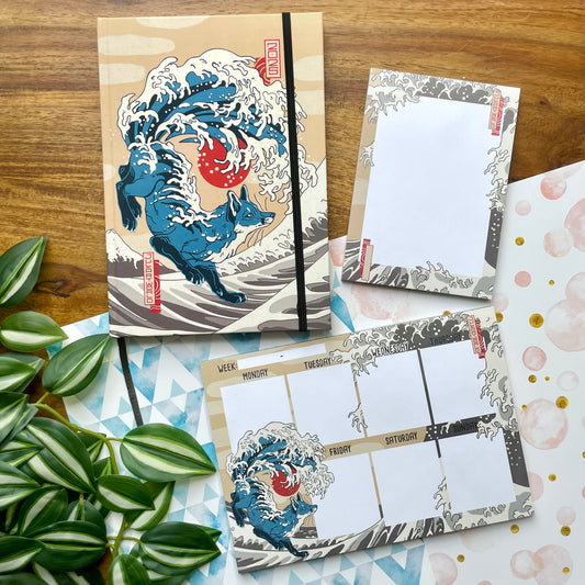 STATIONERY SET - WAVE FOX