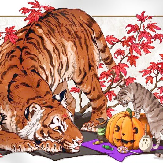PRINT - HALLOWEEN TIGER