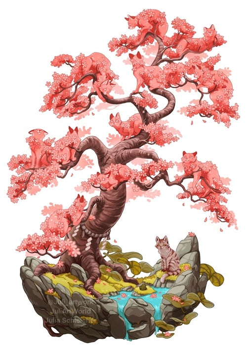 PRINT - SPRING CATS