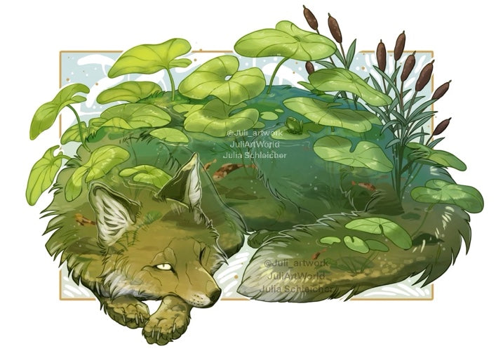 PRINT - POND FOX