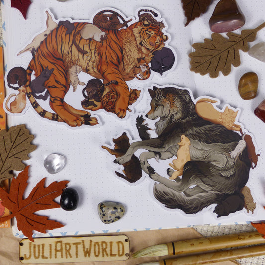 STICKER - COZY ANIMALS