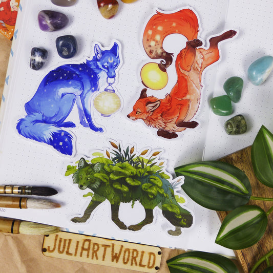 STICKER - MAGICAL FOXES
