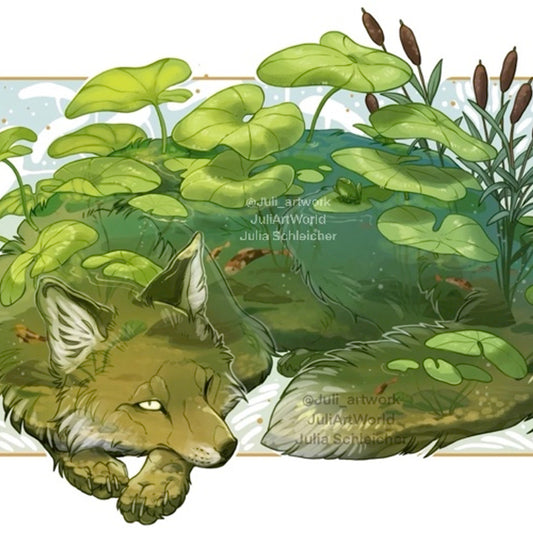PRINT - POND FOX