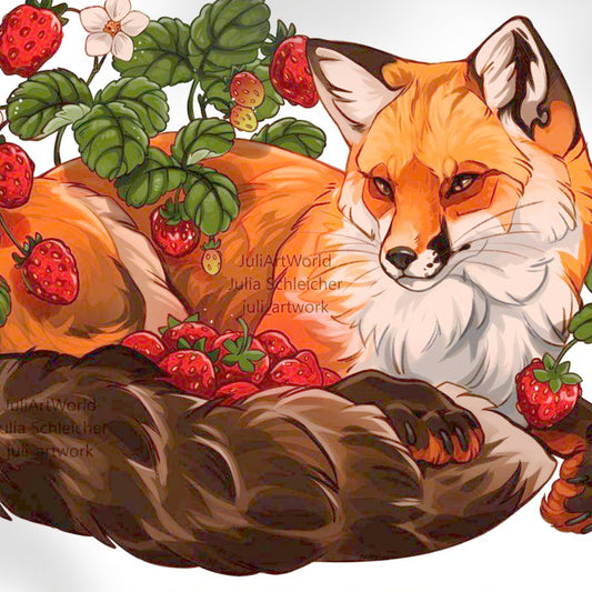 PRINT - STRAWBERRY FOX