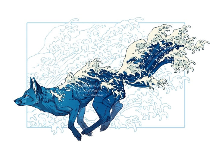 PRINT - WAVE FOX