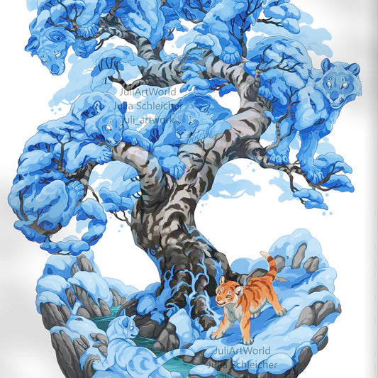 PRINT - WINTER TIGERS