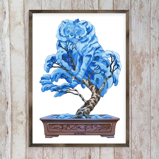 PRINT - WINTER BONSAI