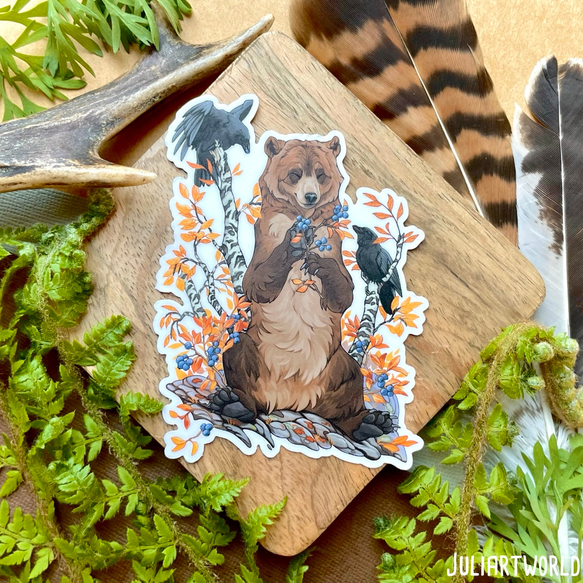 STICKER- AUTUMN FOREST