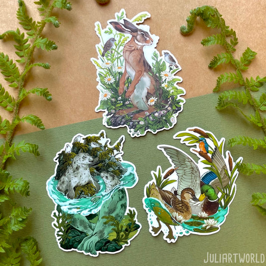 STICKER - OF SEA AND FIELDS (US)