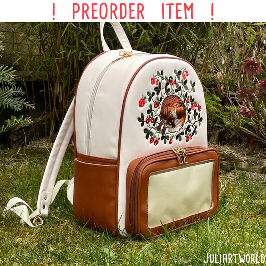 !PREORDER! BAGPACK -SLEEPY FOX CREAM WHITE