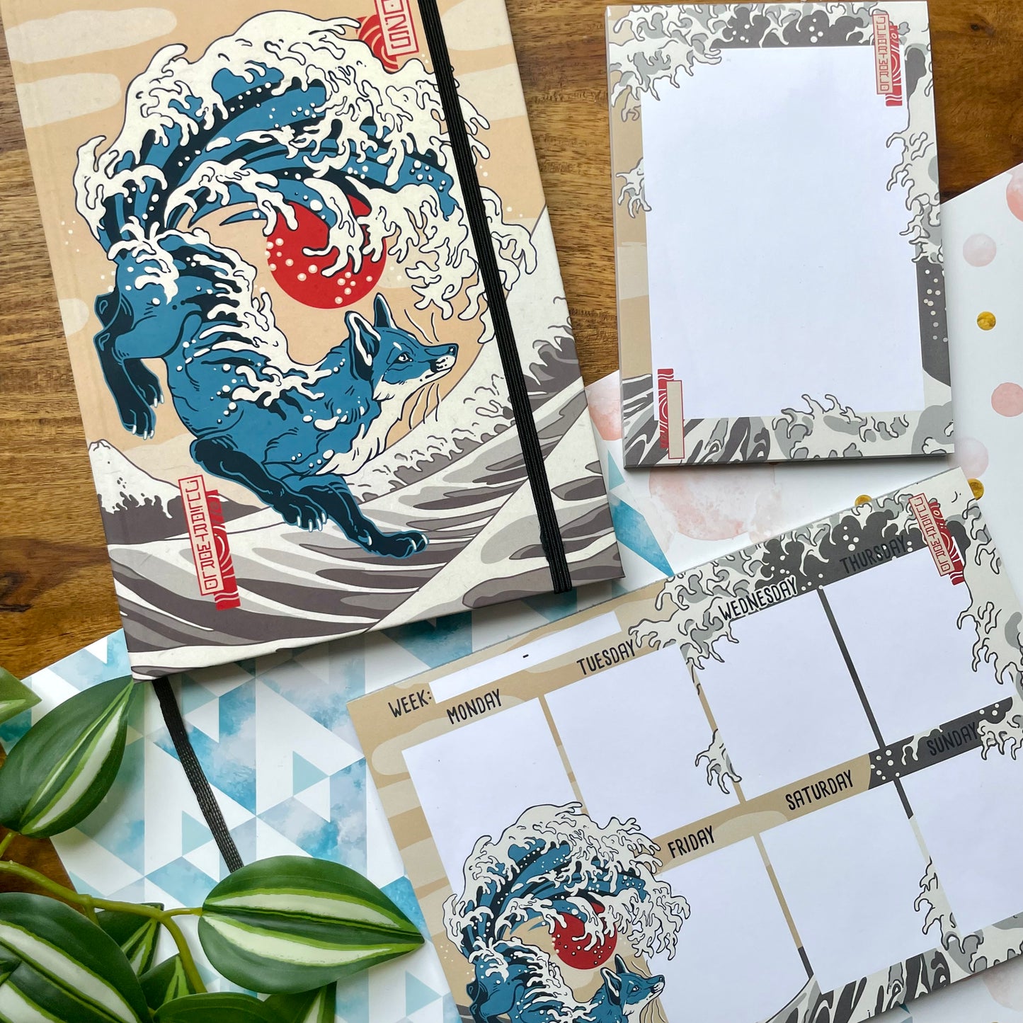 STATIONERY SET - WAVE FOX