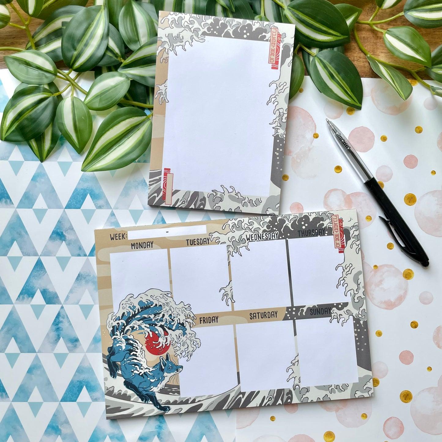 STATIONERY SET - WAVE FOX