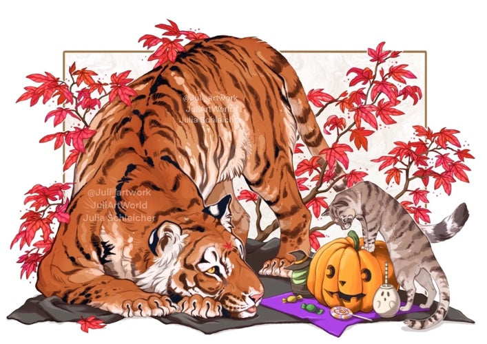 PRINT - HALLOWEEN TIGER