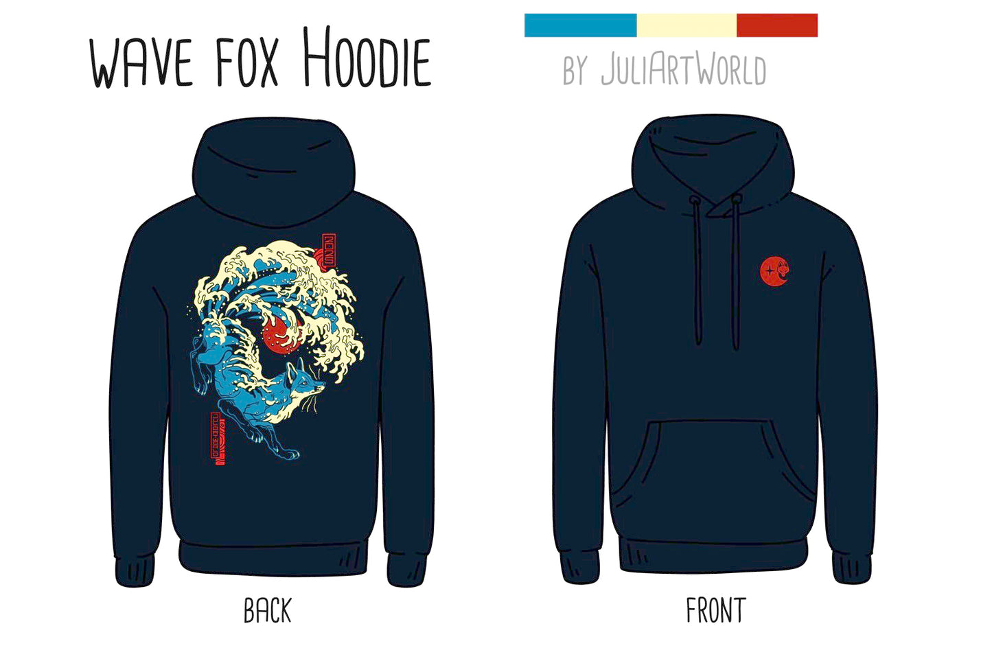 HOODIE - WAVE FOX