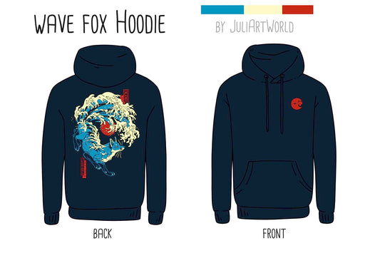 HOODIE - WAVE FOX