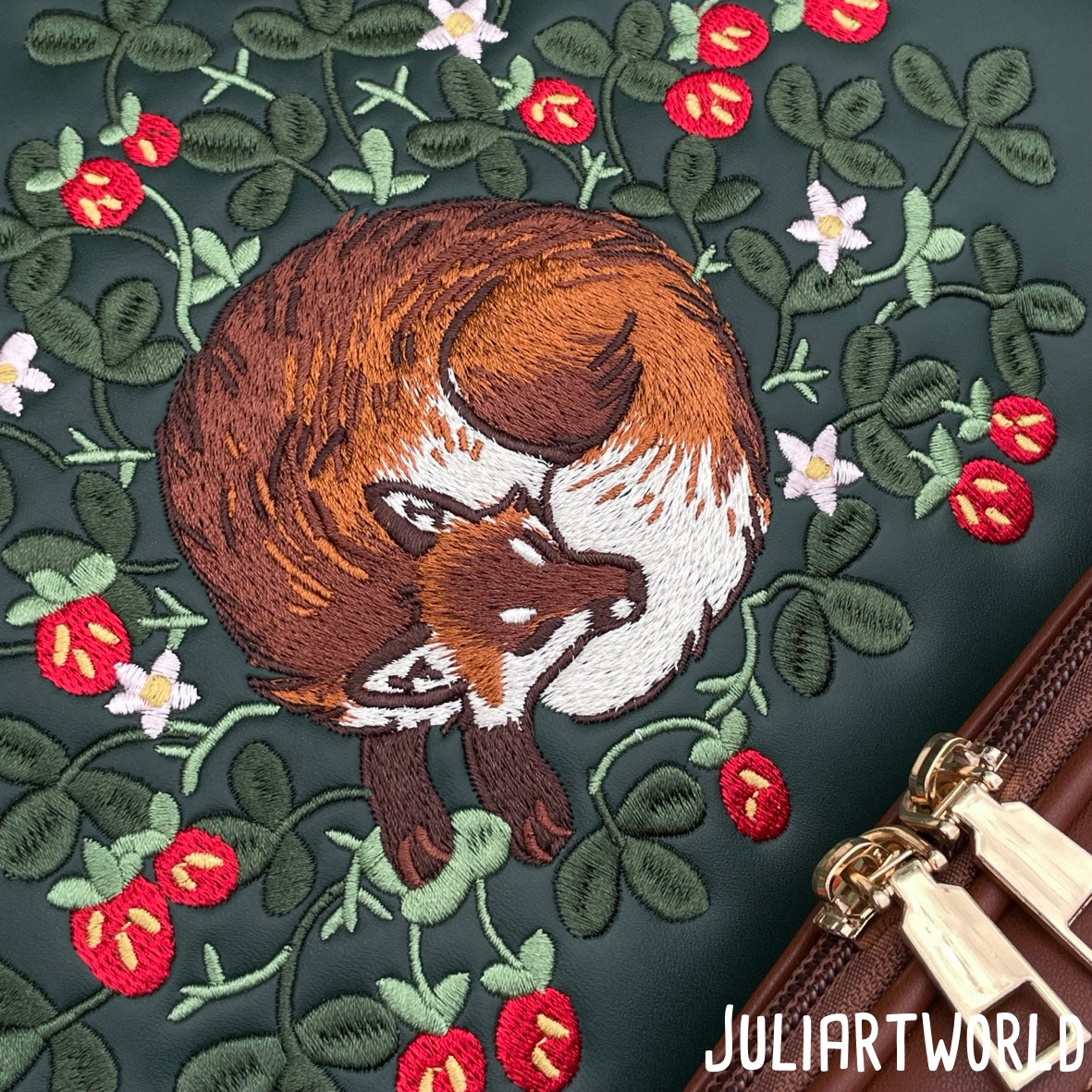 !PREORDER! BACKPACK -SLEEPY FOX WOODLAND GREEN