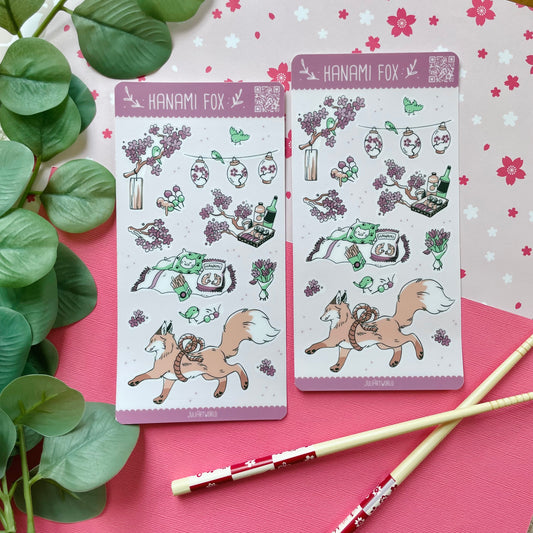 STICKER SHEET - HANAMI FOX