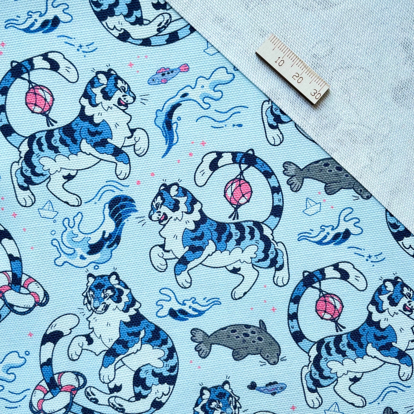FABRIC SET - TIDAL TIGERS