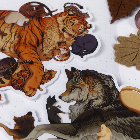 STICKER - COZY ANIMALS