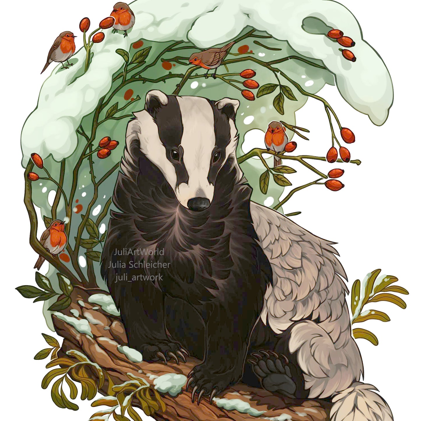PRINT - BADGER