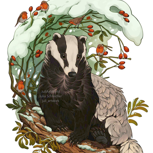 PRINT - BADGER
