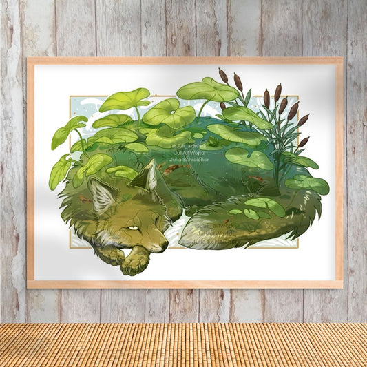 PRINT - POND FOX