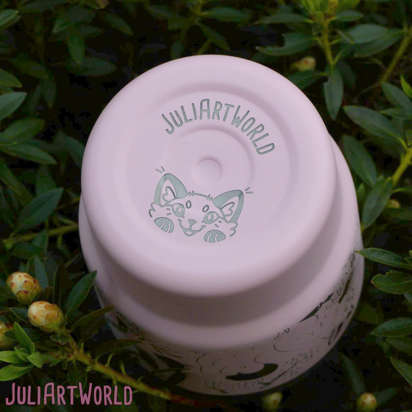 TRAVEL MUG - THREE FOXES SPRING